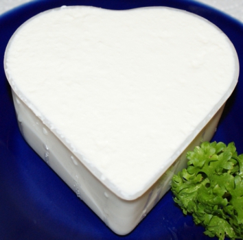 Special occasion cheese mould, heart shape for cheese, cream cheese, curd,