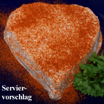 Käseform für den besonderen Anlaß, Herzform für Käse, Frischkäse, Quark,