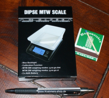 Dipse - MTW-Serie 500, Digitale Gewürzwaage, Feinwaage, Goldwaage, Taschenwaage