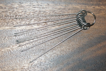Roulade needles (10 pieces) stainless steel