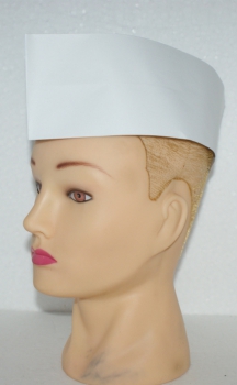 Paper boat, white, 100 pieces adjustable, chef's hat