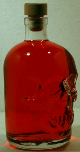 Piratenflasche Totenschädel Flasche 1 x Totenkopf Flasche 0,5 Liter Leer