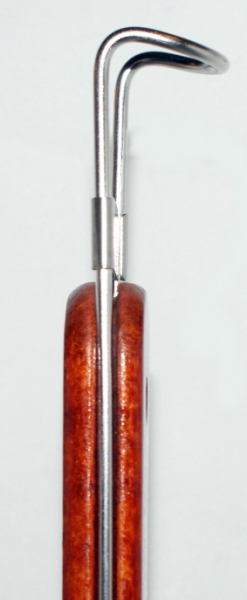 Nudelkorb, Korb für Nudeln ca. Ø 12 cm Edelstahl, Holzgriff, Asiatischer Nudelkorb