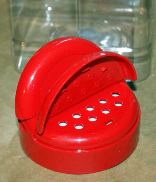 Storage tin / spice tin square with lid 500 mL, shaker,