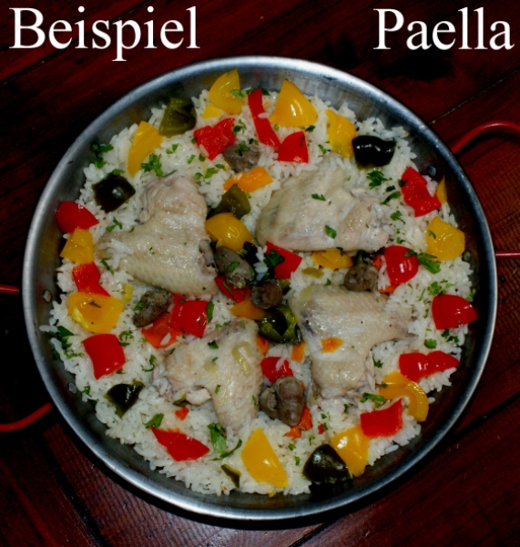 Frying pan, paella pan 40 cm, enamelled