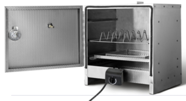 SMOKI tabletop electric smoker 40x39x33cm made of V2A stainless steel tabletop smoker (4024)