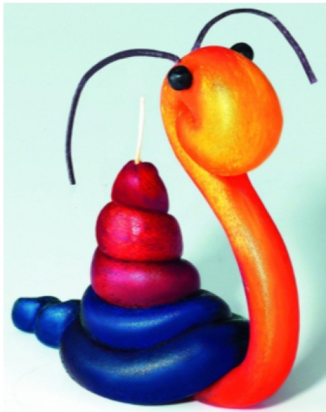 Candle modelling set 4 x 100 g with wick and instructions, from 5 years*, candle modelling wax