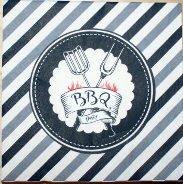 20 napkins, BBQ party, grill party, garden party