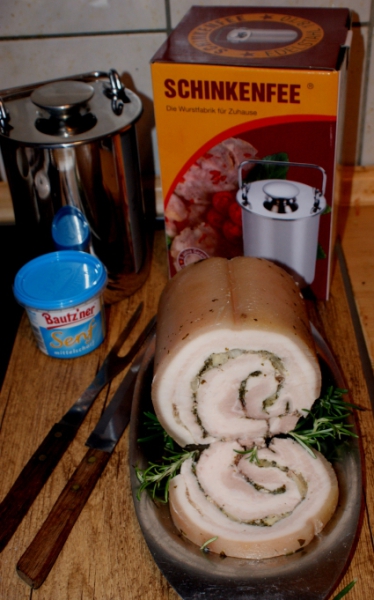 Original "Schinkenfee" inkl. Pökelsalz + KHM + Rezepte - die Bio-Wurstfabrik für zu Hause