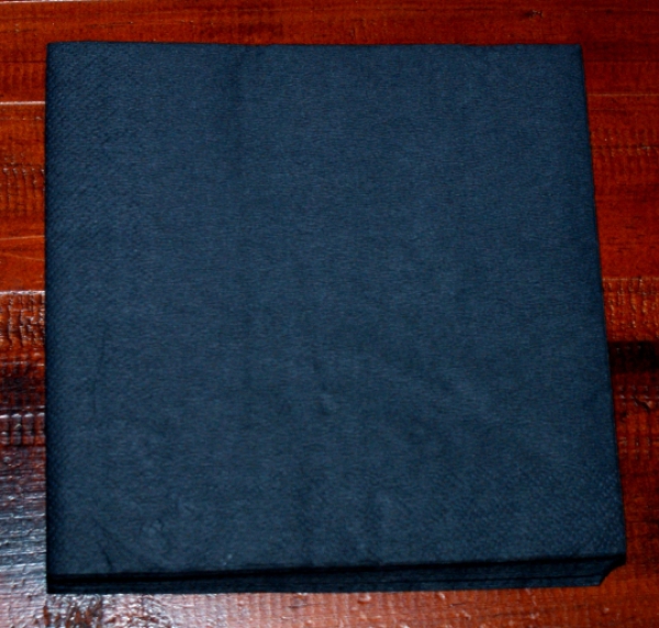 20 black napkins, scary napkins