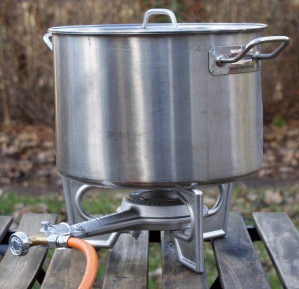 Gas burner,gas heater,gas cooker 4,2kW with hose + reducer f. smoker ros-104