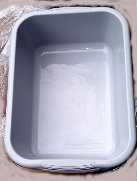 Rectangular bowl 10 L (approx. 40 x 28 x 13 cm) grey, by Gies, mixing bowl, mixing bowl