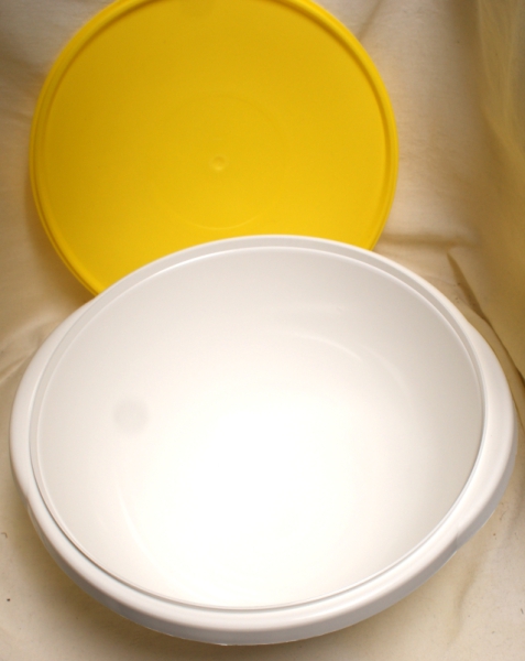 Schüssel, rund 6 Liter mit Deckel, Hefeteigschüssel, Buletten, Hackepeter, Salat