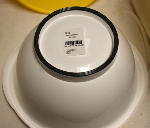 Schüssel, rund 6 Liter mit Deckel, Hefeteigschüssel, Buletten, Hackepeter, Salat
