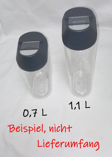 Schütte mit Deckel (dunkelgrau) 0,7 L,  1,1 L von Gies, Schüttdose