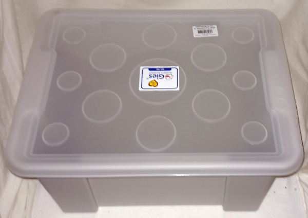 Unibox 15 L, grey – including lid, by Gies