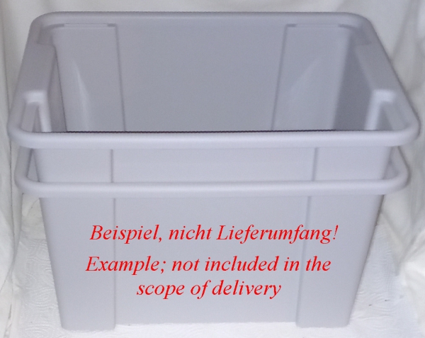 Unibox 15 L, grey – including lid, by Gies