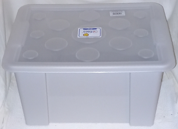 Unibox 15 L, grey – including lid, by Gies