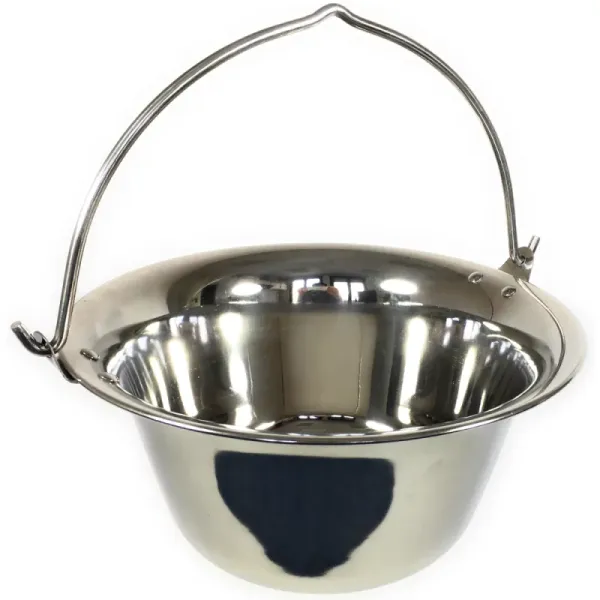 Gulaschkessel 10 Liter Edelstahl dickwandig 1 mm Materialstärke