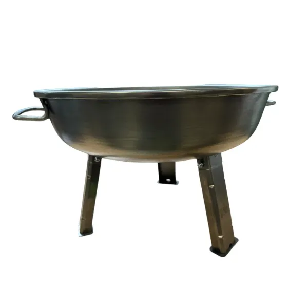 Feuerstelle 57 cm - Feuerschale, Stahl unlackiert, für Fisch-, Gulaschkessel, Grillrost, Camping, angeln