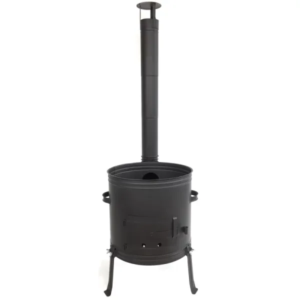 Ofen Gulaschkanone Gulaschofen 42 cm für 22L oder 30L Gulaschkessel Material 1,2 mm