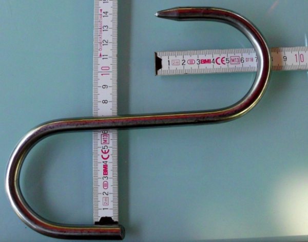 Räucherhaken Edelstahl Fleischhaken S-Haken Fleischerhaken 5x120mm Räucherhaken Edelstahl Fleischhaken S-Haken Fleischerhaken 5x120mm