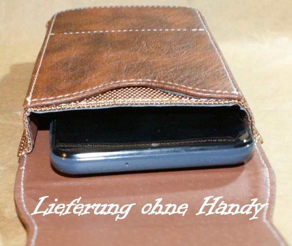 Handytasche in Lederoptik, Gürteltasche mit Magnetverschluß