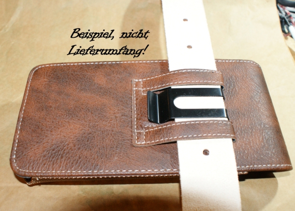 Handytasche in Lederoptik, Gürteltasche mit Magnetverschluß