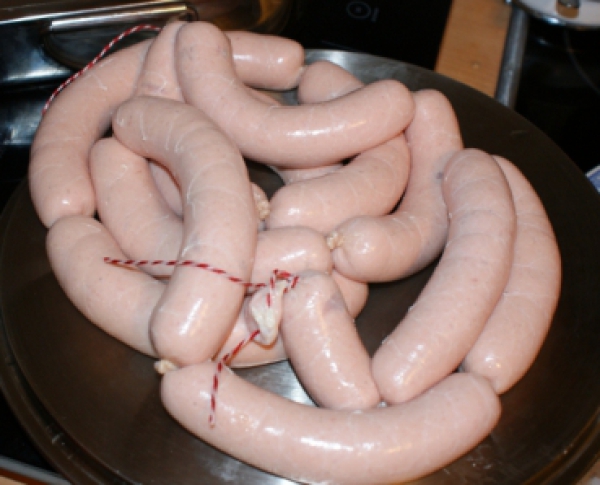 Cutter aid, reddening for cooked sausage etc. - H.K. 73; 100g, e.g. Bockwurst