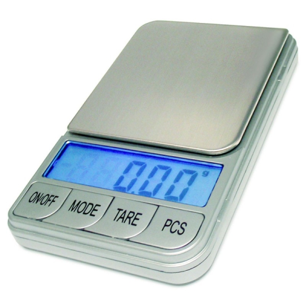 DIPSE AN-series silver 300x0,01g - Digital spice scale with extra large keys, gold scale, pocket scale