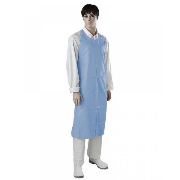 Professional disposable aprons blue 75x130 cm, 75 pieces