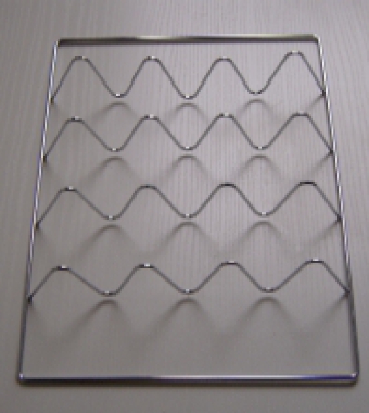 Fish basket, fish grid, 34x25cm, chrome-plated for Smoki Smokehouses