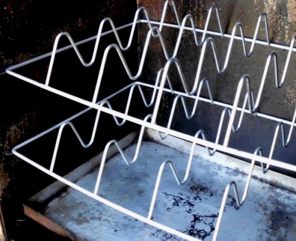 Fish basket, fish grid, 34x25cm, chrome-plated for Smoki Smokehouses