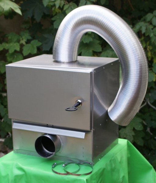 External smoke generator for SMOKI's made of CR stainless steel