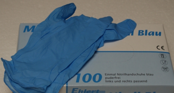Paper gloves,cap,cap,disposable gloves size M nitrile,powderfree,100 pieces