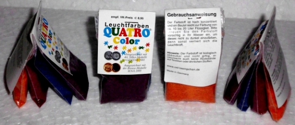 Quatro Color 4 fluorescent colours - Original oil lamp accessories