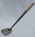 Ladle, flat for wok 43 cm; Wok turning ladle, wok,