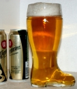 Boot 1000 mL, drinking glass, motif glass, decorative glass, Father Christmas boot, Beer boots /stiffy