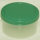 Storage jar round with lid, green 0,35 L (Ø 10x5,5 cm) by Gies