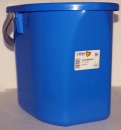 Eimer 12 L, oval, blau von Gies