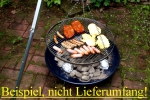 Barbecue grill round, stainless steel 50 cm for swivel barbecue; bar spacing only 12 mm