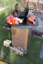 SMOKI Grillturm - 80x40x40cm mit Grillplatte D=80cm