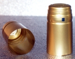 Anschrumpfkapsel 31x60 mm goldfarben