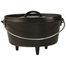 Lodge - Original - Camp Dutch oven (tief), Topf mit 3 Füßen - 4,7 Liter Gusseisen
