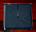 20 schwarze Servietten, Gruselservietten