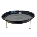Feuerstelle Emaille 35 cm - Feuerschale für Fisch-, Gulaschkessel, Grillrost, Camping