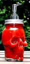 skull glass 500 ml, sauce dispenser, party, horror party, Halloween, soap dispenser