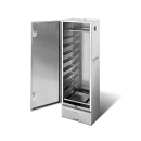 Embossed CR stainless steel without window 120x39x33 cm (1241)