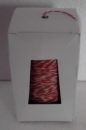 Ham string, roasting string, sausage string in dispenser box red/white 140 m approx.200 g