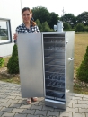 Jumbo smoking oven, CR stainless steel for 16 grids, insulated